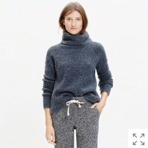 Madewell Roundtrip Turtleneck Sweater Fluffy Wool Alpaca Blend Gray Size Small